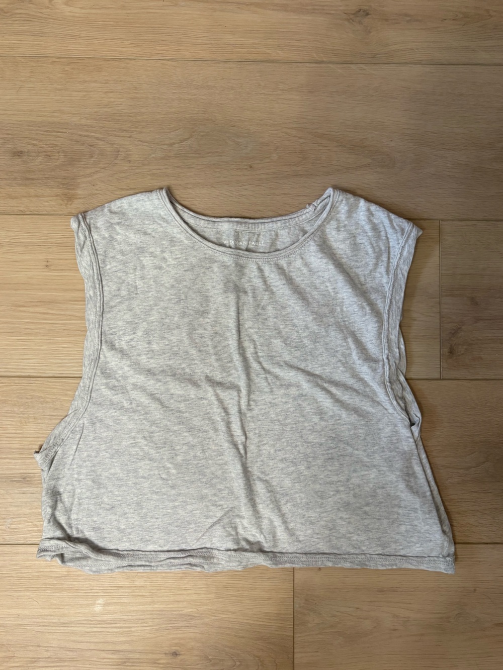 American Eagle Outfitters Women's Light Gray Sleeveless Tank